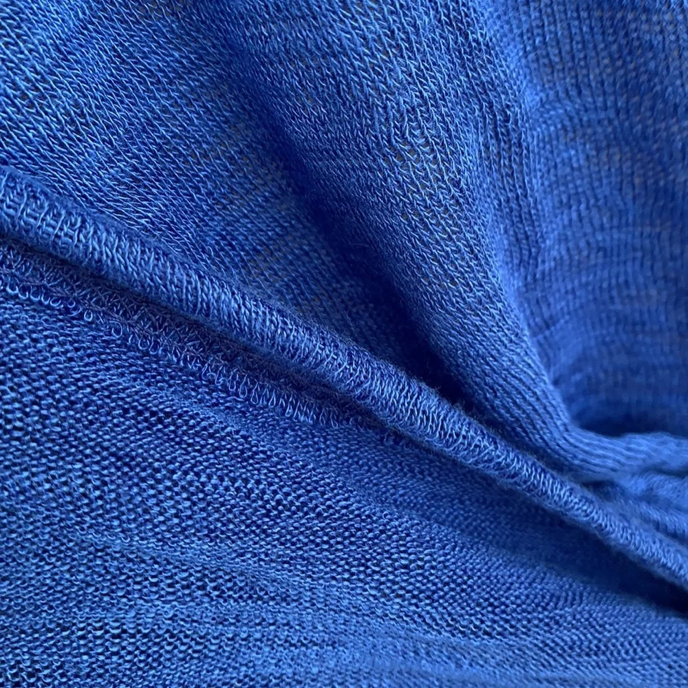 ❌DONATED❌Cherish Royal Blue Cuffed Sleeve Tie Top - Picture 11 of 14